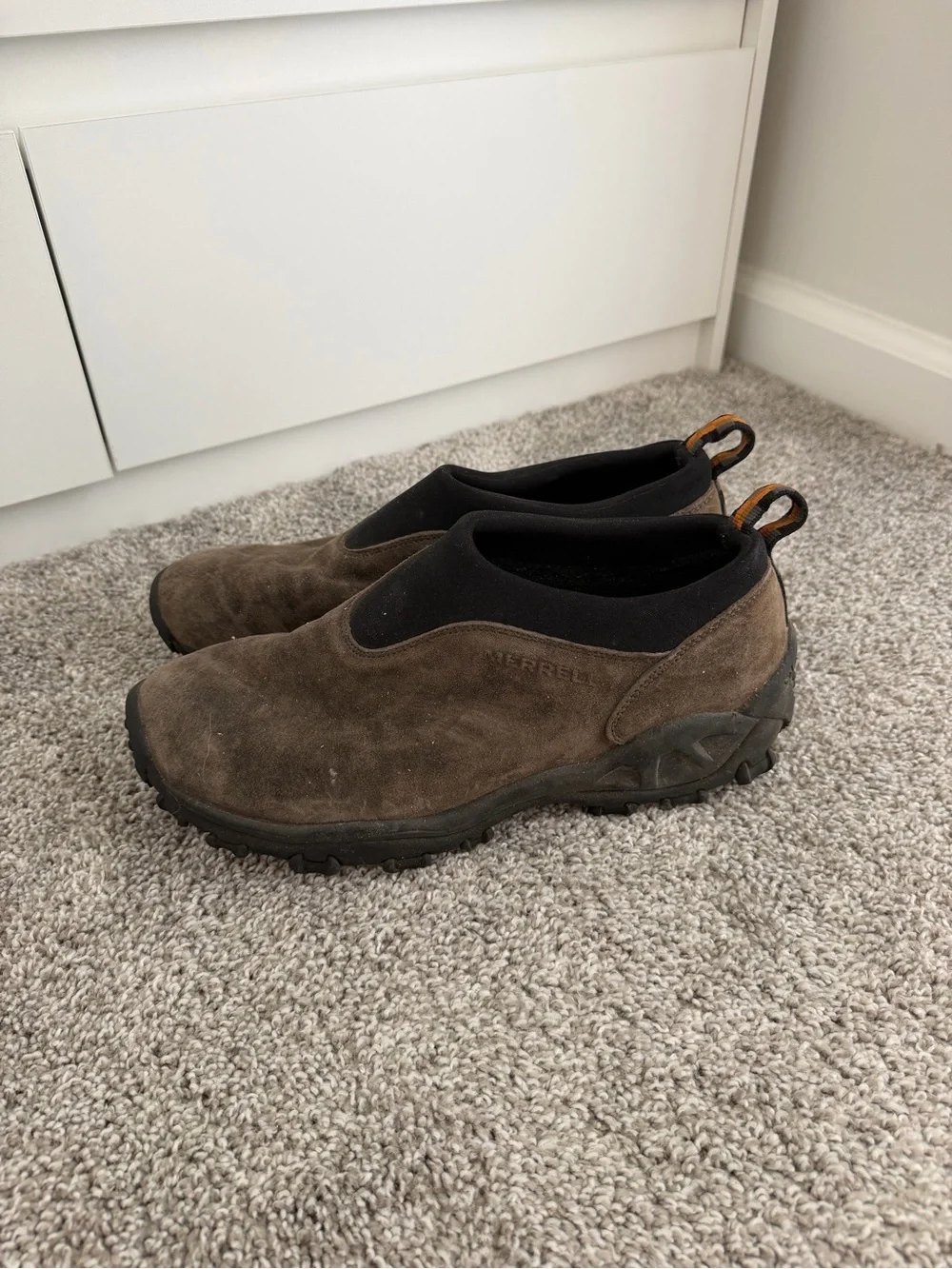 Merrell Men's Brown Slip-On Suede Loafers